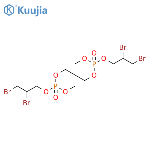2,4,8,10-Tetraoxa-3,9-diphosphaspiro[5.5]undecane, 3,9-bis(2,3-dibromopropoxy)-, 3,9-dioxide structure