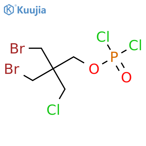 Phosphorodichloridicacid, 3-bromo-2-(bromomethyl)-2-(chloromethyl)propyl ester structure