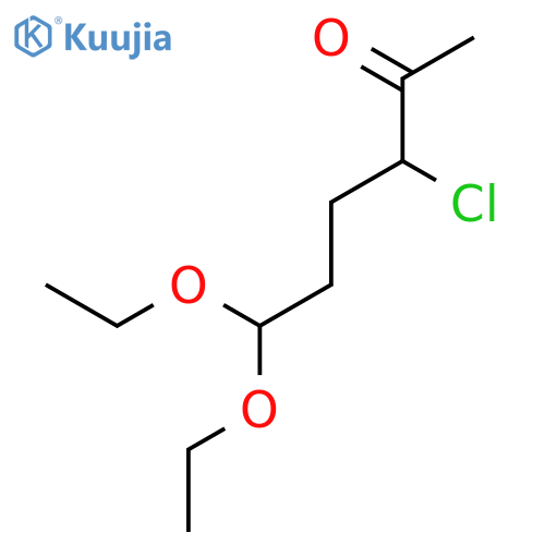 2-Hexanone, 3-chloro-6,6-diethoxy- structure