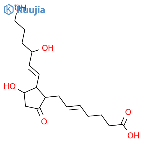 5-Heptenoic acid,7-[2-(3,6-dihydroxy-1-hexenyl)-3-hydroxy-5-oxocyclopentyl]- structure