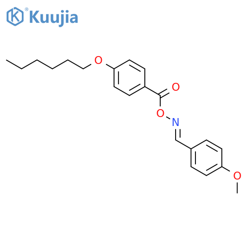 Benzaldehyde, 4-methoxy-, O-[4-(hexyloxy)benzoyl]oxime structure