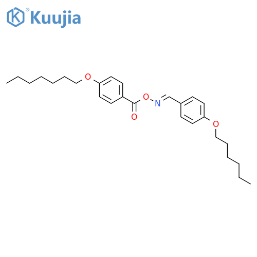Benzaldehyde, 4-(hexyloxy)-, O-[4-(heptyloxy)benzoyl]oxime structure