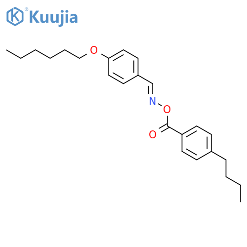 Benzaldehyde, 4-(hexyloxy)-, O-(4-butylbenzoyl)oxime structure