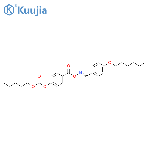 Carbonic acid,4-[[[[[4-(hexyloxy)phenyl]methylene]amino]oxy]carbonyl]phenyl pentylester structure