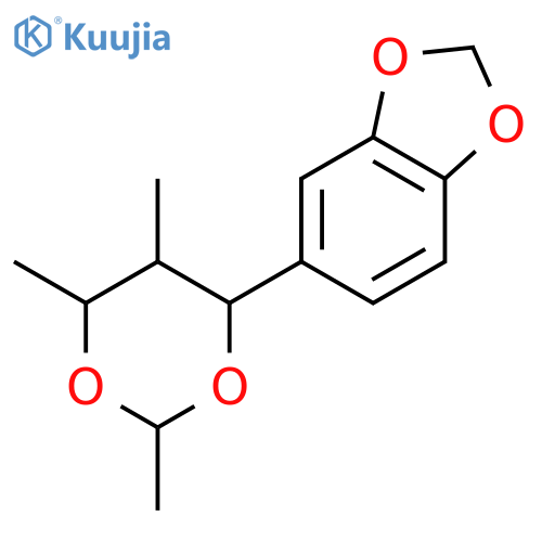 1,3-Benzodioxole, 5-(2,5,6-trimethyl-1,3-dioxan-4-yl)- structure