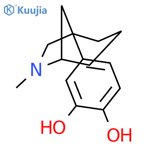 1,2-Benzenediol, 4-(6-methyl-6-azabicyclo[3.2.1]oct-1-yl)- structure