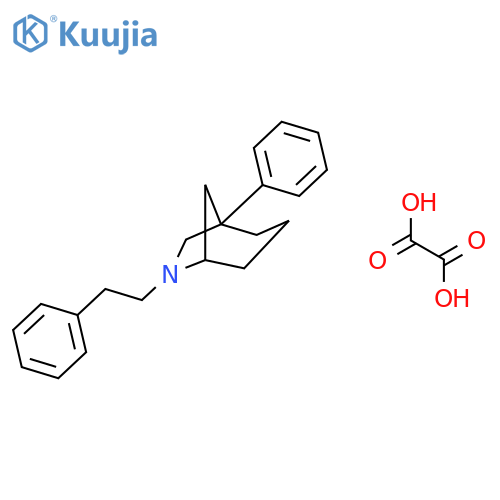 1-phenyl-6-(2-phenylethyl)-6-azabicyclo[3.2.1]octane ethanedioate structure