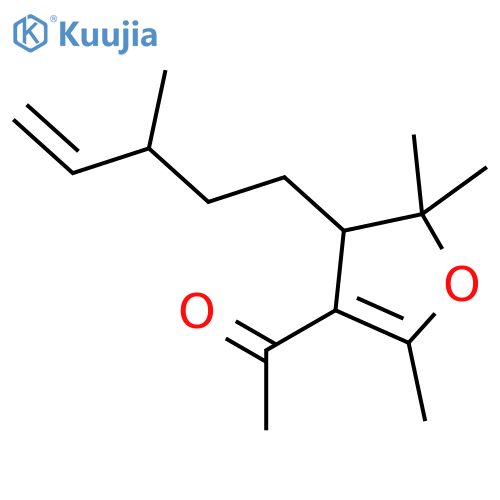 Ethanone,1-[4,5-dihydro-2,5,5-trimethyl-4-(3-methyl-4-pentenyl)-3-furanyl]- structure