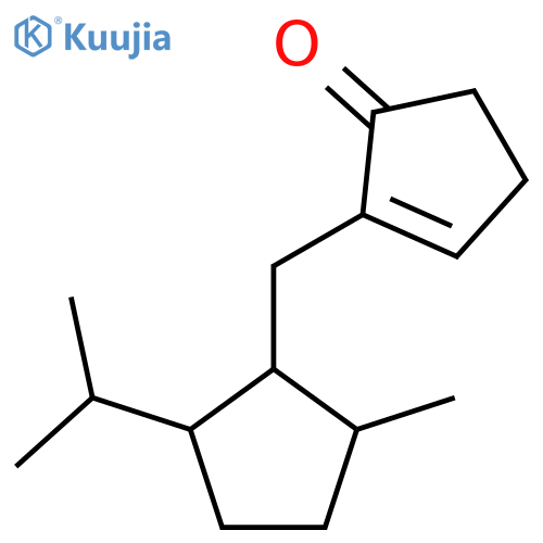 2-Cyclopenten-1-one, 2-[[2-methyl-5-(1-methylethyl)cyclopentyl]methyl]- structure