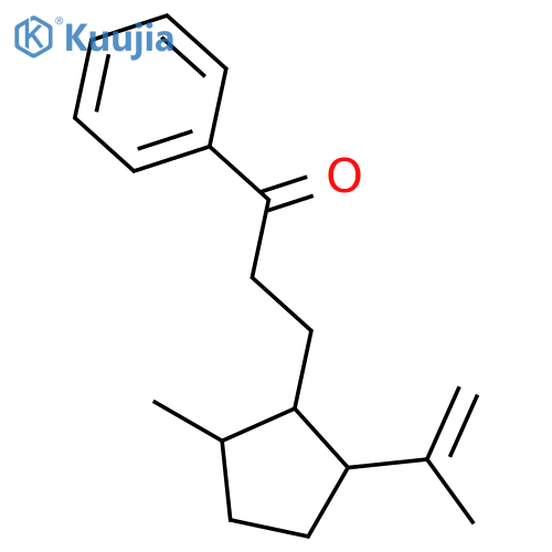 1-Propanone, 3-[2-methyl-5-(1-methylethenyl)cyclopentyl]-1-phenyl- structure