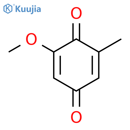 2,5-Cyclohexadiene-1,4-dione,2-methoxy-6-methyl- structure