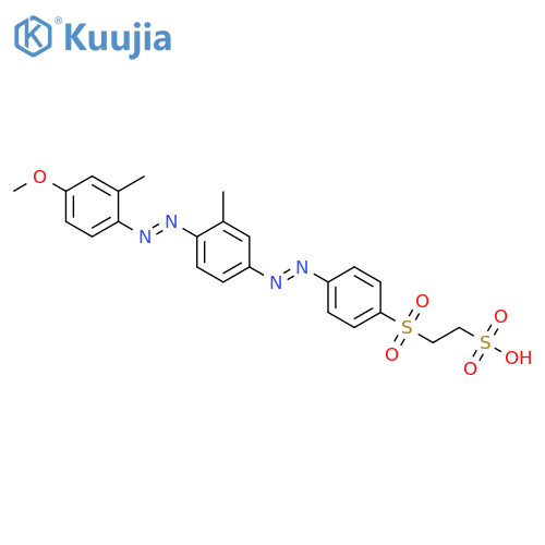 Ethanesulfonic acid,2-[[4-[[4-[(4-methoxy-2-methylphenyl)azo]-3-methylphenyl]azo]phenyl]sulfonyl]- structure