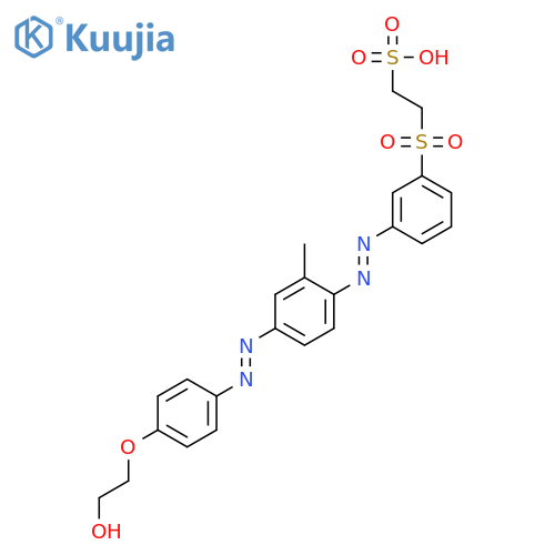 Ethanesulfonic acid,2-[[3-[[4-[[4-(2-hydroxyethoxy)phenyl]azo]-2-methylphenyl]azo]phenyl]sulfonyl]- structure