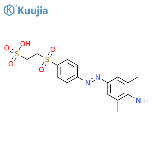 Ethanesulfonic acid,2-[[4-[(4-amino-3,5-dimethylphenyl)azo]phenyl]sulfonyl]- structure
