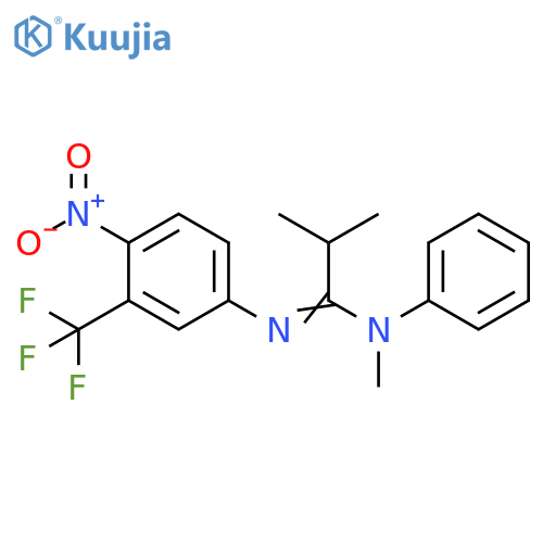 Propanimidamide,N,2-dimethyl-N'-[4-nitro-3-(trifluoromethyl)phenyl]-N-phenyl- structure