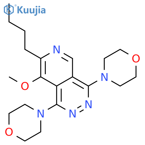 PYRIDO[3,4-D]PYRIDAZINE, 7-BUTYL-8-METHOXY-1,4-DI-4-MORPHOLINYL- structure