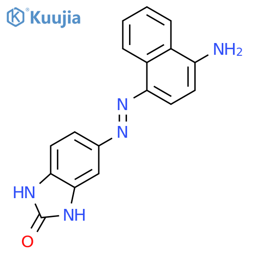 2H-Benzimidazol-2-one, 5-[(4-amino-1-naphthalenyl)azo]-1,3-dihydro- structure