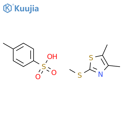 Thiazole, 4,5-dimethyl-2-(methylthio)-, 4-methylbenzenesulfonate structure
