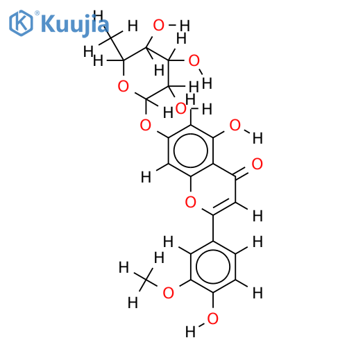7-O-alpha-L-Rhamnopyranoside-4',5,7-Trihydroxy-3'-methoxyflavone structure