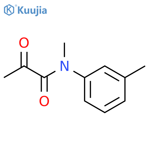 Propanamide, N-methyl-N-(3-methylphenyl)-2-oxo- structure