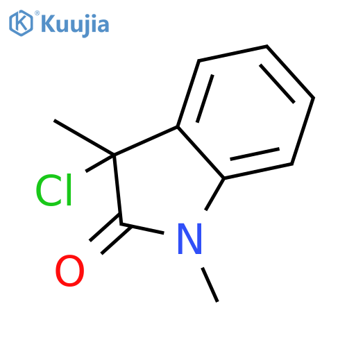 2H-Indol-2-one, 3-chloro-1,3-dihydro-1,3-dimethyl- structure