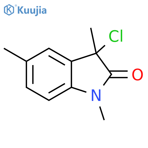 2H-Indol-2-one, 3-chloro-1,3-dihydro-1,3,5-trimethyl- structure