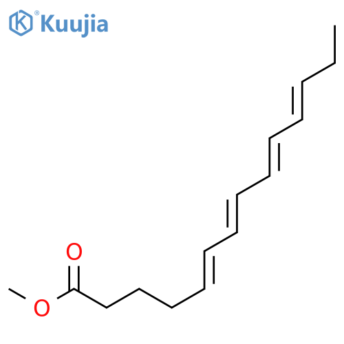 5,7,9,11-Tetradecatetraenoic acid, methyl ester structure
