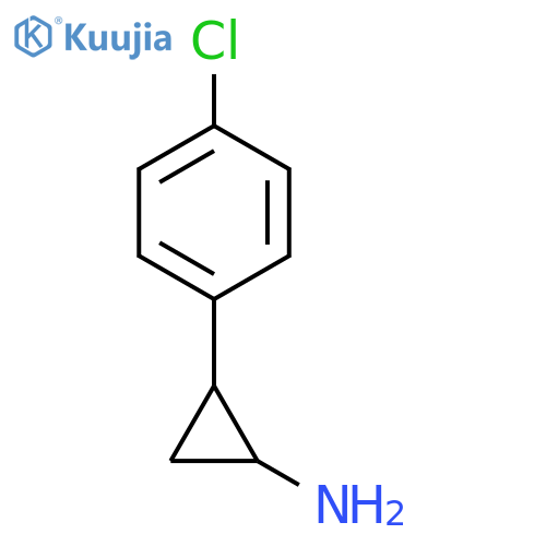 2-(4-chlorophenyl)cyclopropan-1-amine structure