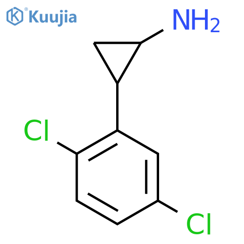2-(2,5-dichlorophenyl)cyclopropan-1-amine structure