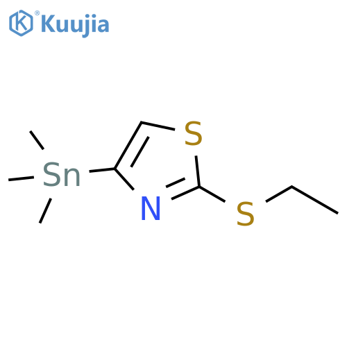 Thiazole, 2-(ethylthio)-4-(trimethylstannyl)- structure