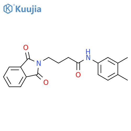 N-(3,4-Dimethyl-phenyl)-4-(1,3-dioxo-1,3-dihydro-isoindol-2-yl)-butyramide structure