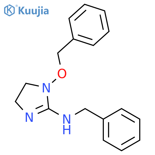 1H-IMIDAZOL-2-AMINE, 4,5-DIHYDRO-1-(PHENYLMETHOXY)-N-(PHENYLMETHYL)- structure