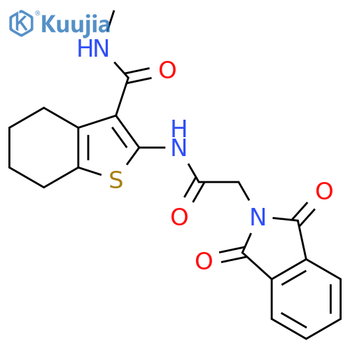 2-2-(1,3-dioxo-2,3-dihydro-1H-isoindol-2-yl)acetamido-N-methyl-4,5,6,7-tetrahydro-1-benzothiophene-3-carboxamide structure