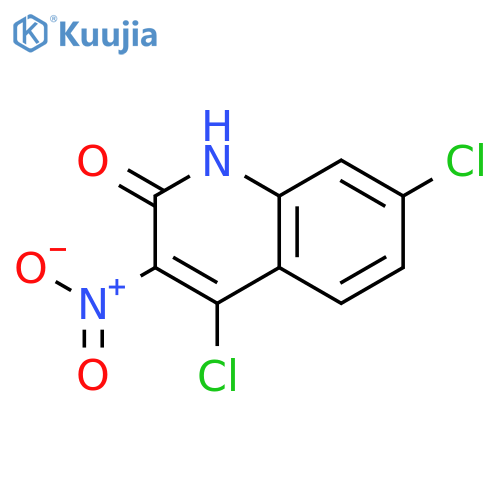 2(1H)-QUINOLINONE, 4,7-DICHLORO-3-NITRO- structure