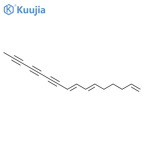 hexadeca-1,6,8-triene-10,12,14-triyne structure