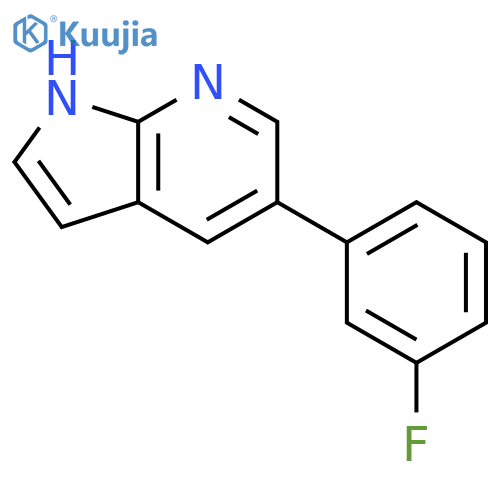 1H-Pyrrolo[2,3-b]pyridine, 5-(3-fluorophenyl)- structure