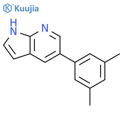 1H-PYRROLO[2,3-B]PYRIDINE, 5-(3,5-DIMETHYLPHENYL)- structure