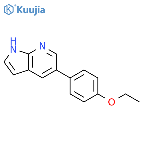 1H-PYRROLO[2,3-B]PYRIDINE, 5-(4-ETHOXYPHENYL)- structure