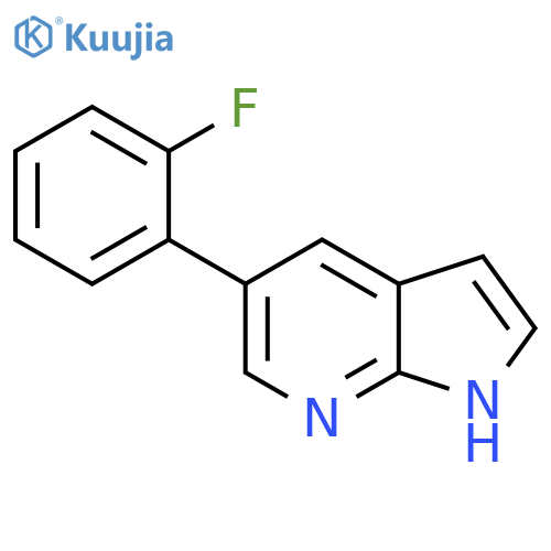 1H-Pyrrolo[2,3-b]pyridine, 5-(2-fluorophenyl)- structure
