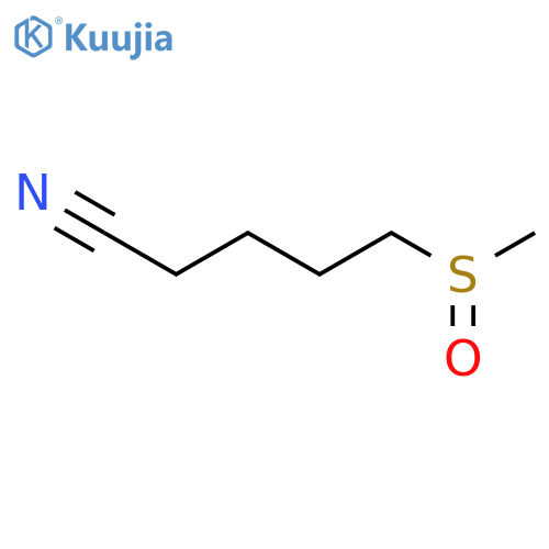Pentanenitrile, 5-(methylsulfinyl)- structure