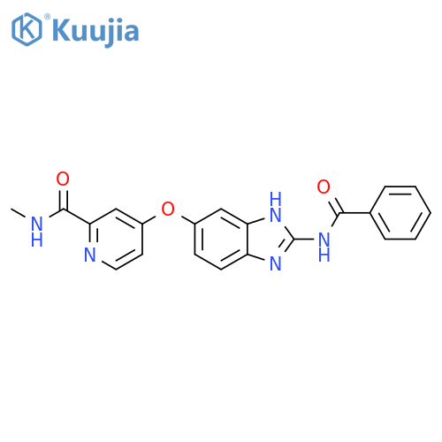 2-Pyridinecarboxamide,4-[[2-(benzoylamino)-1H-benzimidazol-5-yl]oxy]-N-methyl- structure