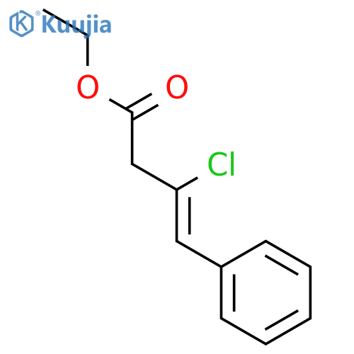 3-Butenoic acid, 3-chloro-4-phenyl-, ethyl ester, (3Z)- structure