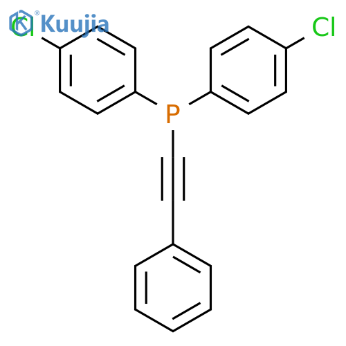 Phosphine, bis(4-chlorophenyl)(phenylethynyl)- structure