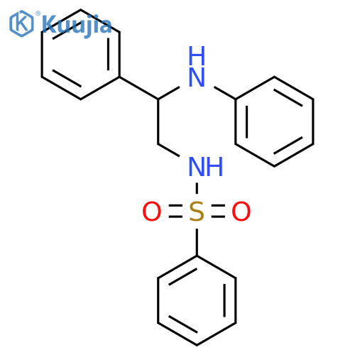 BENZENESULFONAMIDE, N-[2-PHENYL-2-(PHENYLAMINO)ETHYL]- structure