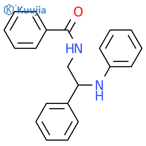 BENZAMIDE, N-[2-PHENYL-2-(PHENYLAMINO)ETHYL]- structure