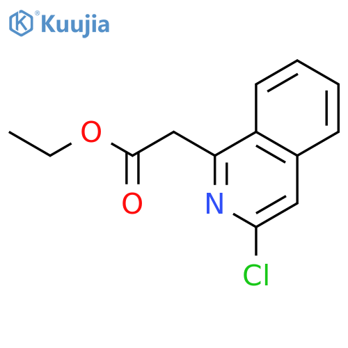 (3-chloroisoquinolin-1-yl)acetic acid ethyl ester structure