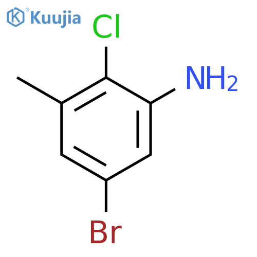 5-bromo-2-chloro-3-methylaniline structure