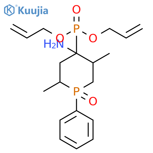 Phosphonic acid,(4-amino-2,5-dimethyl-1-oxido-1-phenyl-4-phosphorinanyl)-,di-2-propenyl ester structure