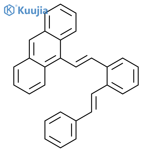 Anthracene, 9-[2-[2-(2-phenylethenyl)phenyl]ethenyl]- structure