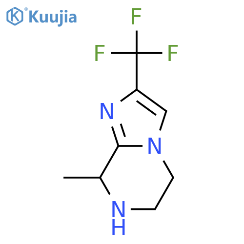 8-methyl-2-(trifluoromethyl)-5H,6H,7H,8H-imidazo1,2-apyrazine structure